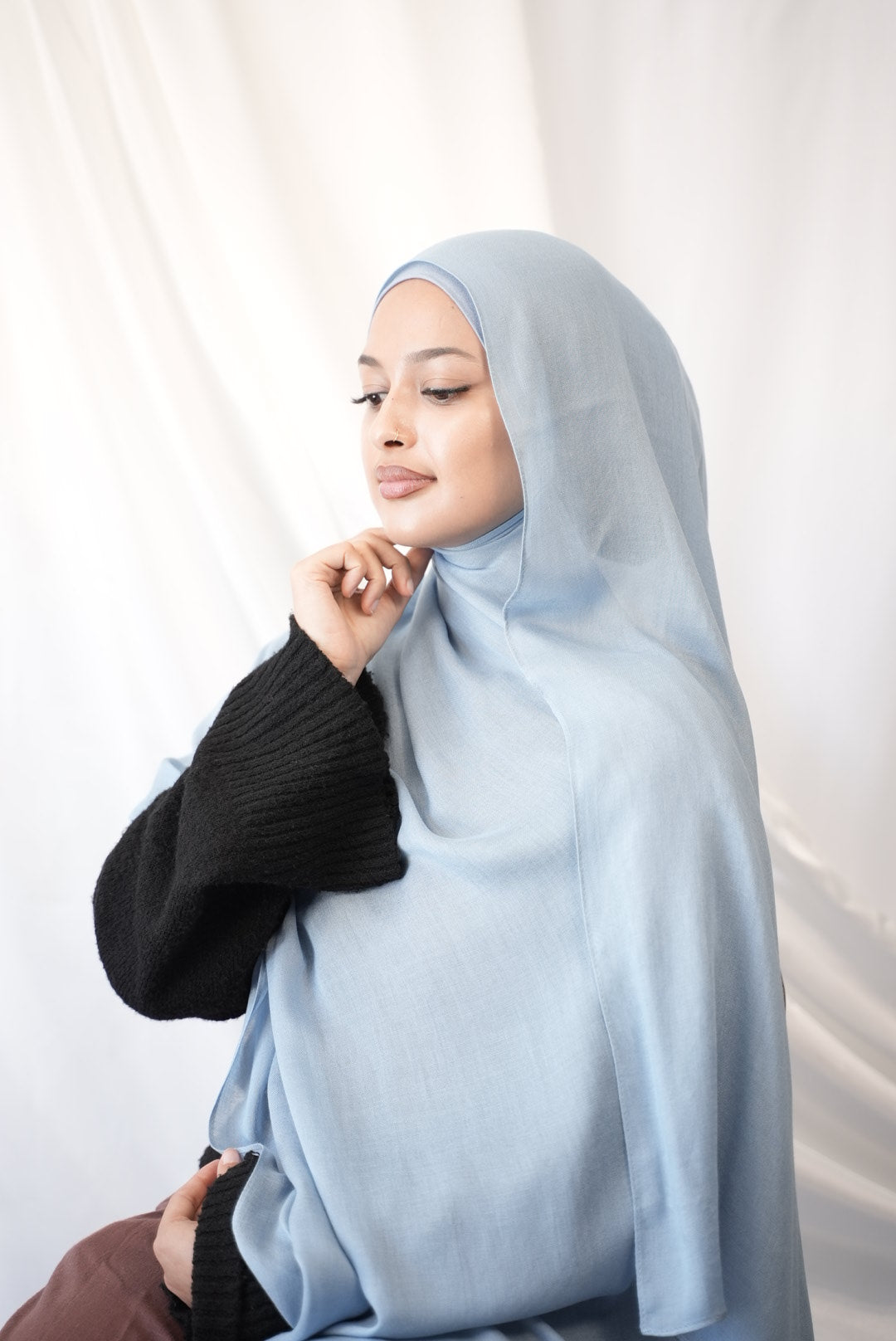 Sky Blue - Modal Hijab Set