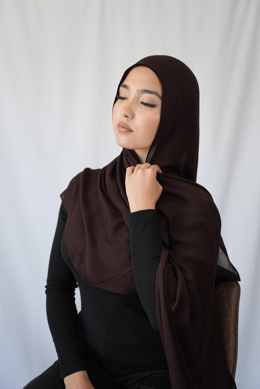Blood Plum - Modal Hijab Set