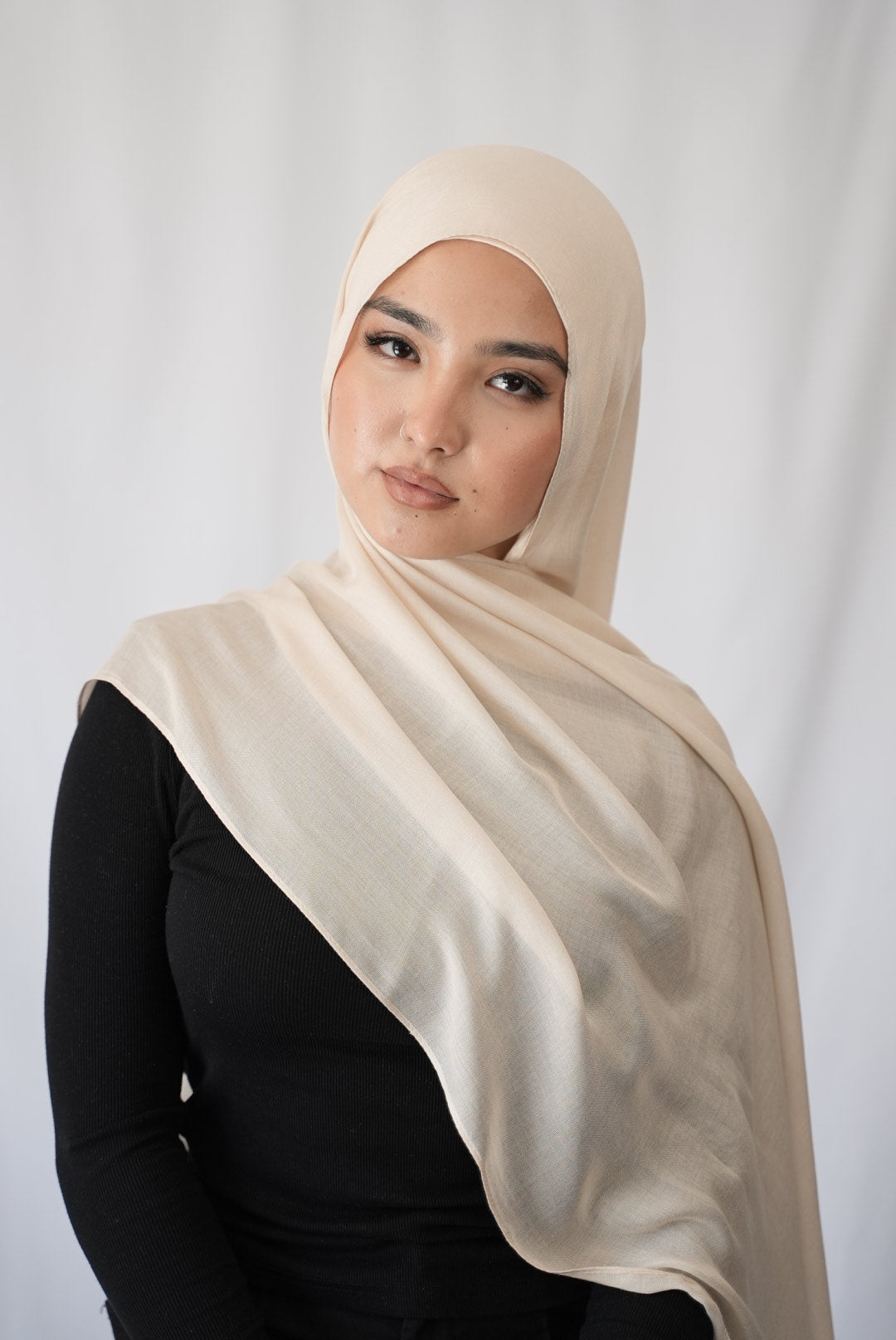 Soft Beige - Modal Hijab Set