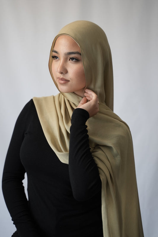 Desert Khaki - Modal Hijab Set