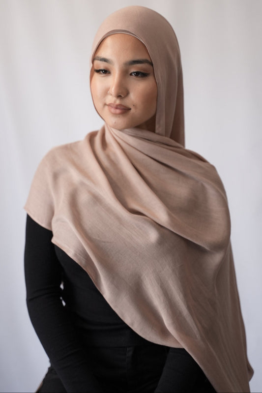 Soft Peach - Modal Hijab Set
