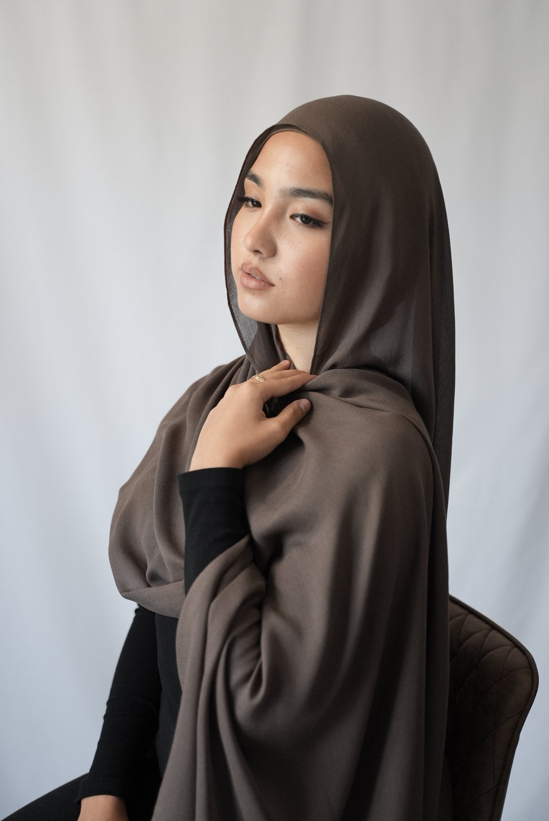 Wood Bark - Modal Hijab Set