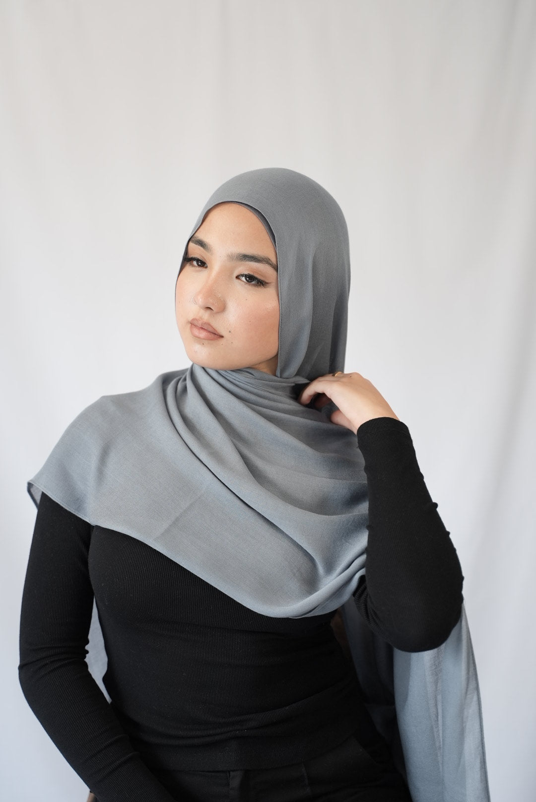 Stormy Sky - Modal Hijab Set