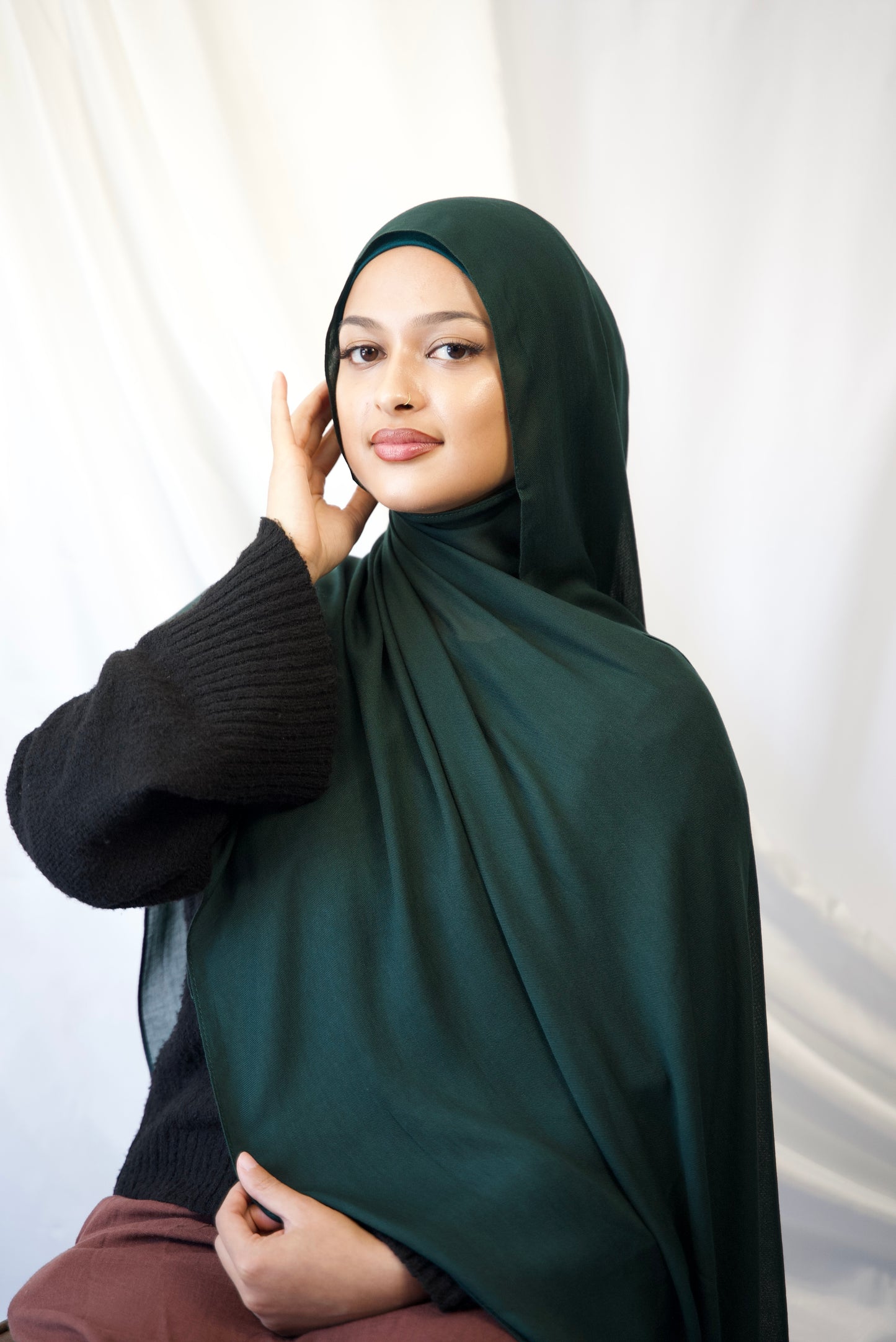 Forest Haze - Modal Hijab Set