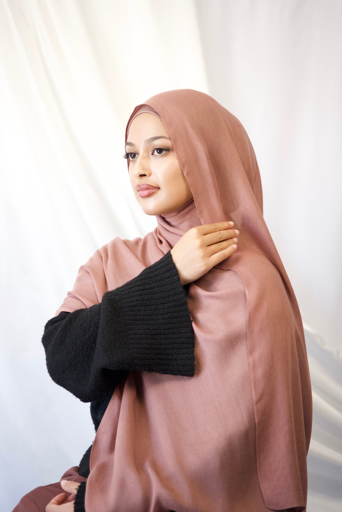 Sable Bloom - Modal Hijab Set