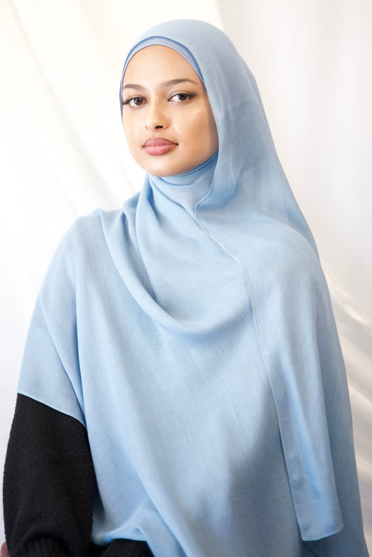 Sky Blue - Modal Hijab Set